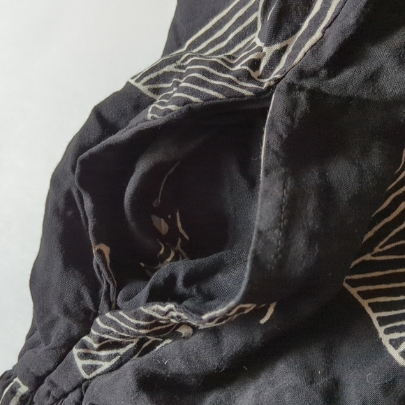 Boho Pull On Pants Elephant Wide Leg Cropped Pocket Safari Rayon Free Size India - Picture 9 of 14